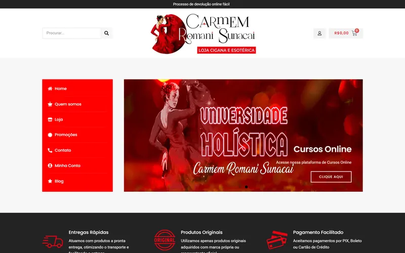 Loja virtual Carmem Romani