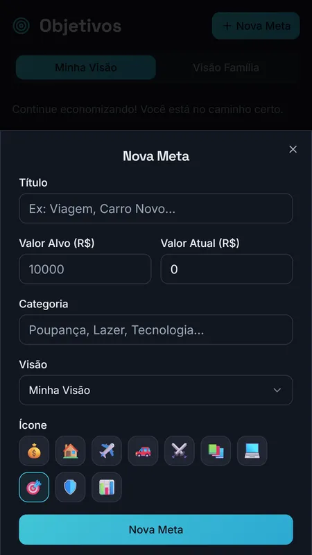 Fluxar+: criação de uma nova meta
