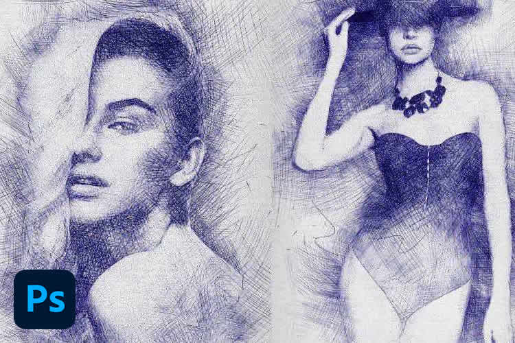 Mais de 20 ações incríveis do Photoshop para Efeitos de Esboço em 2025 - Speckyboy