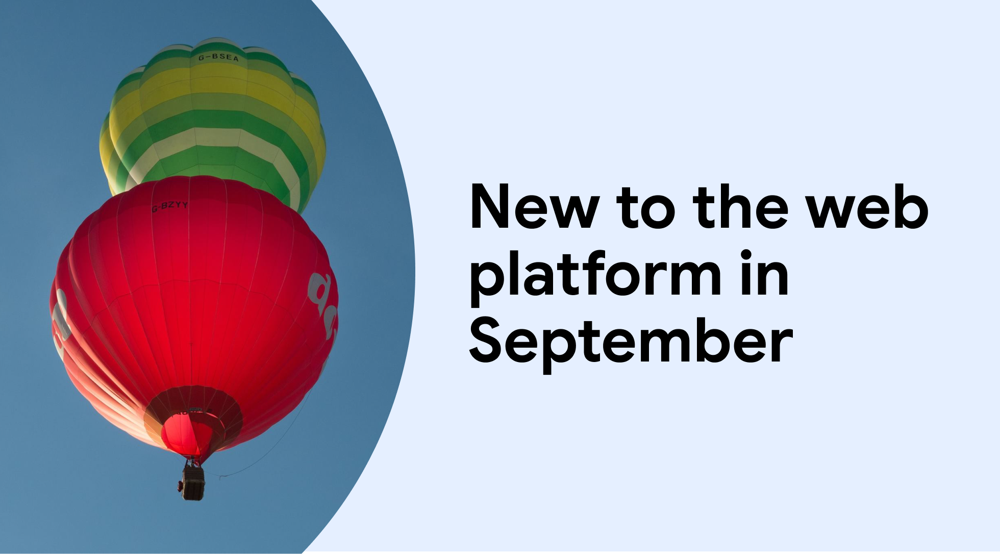 Novidade na plataforma web em setembro | Blogue | web.dev