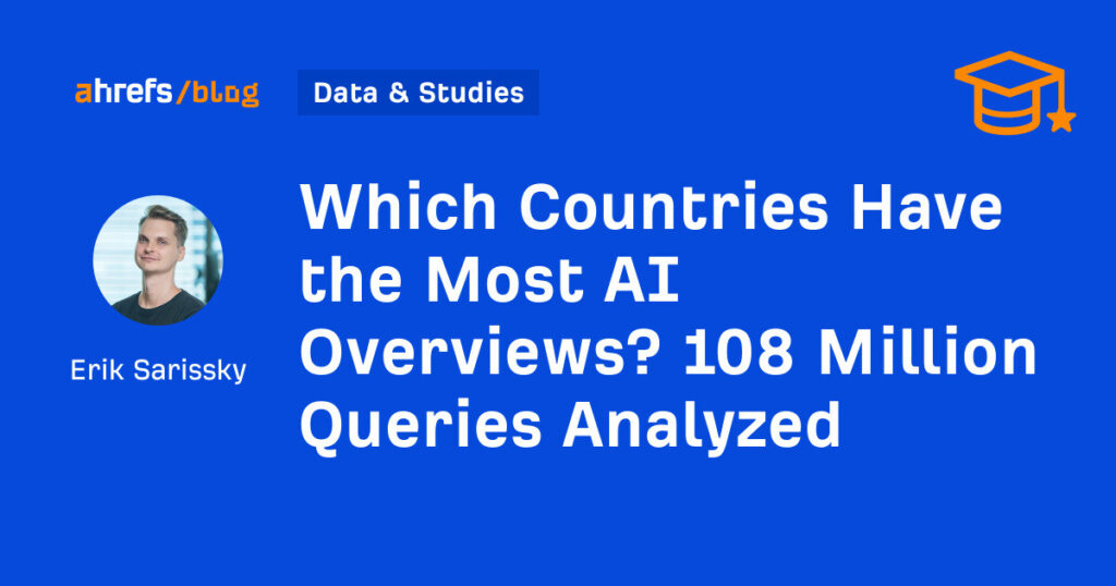 Quais países têm mais visões gerais de IA? 108 milhões de consultas analisadas 3 Quais países têm mais visões gerais de IA? 108 milhões de consultas analisadas