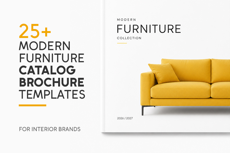 Modern Furniture Catalog Brochure Templates