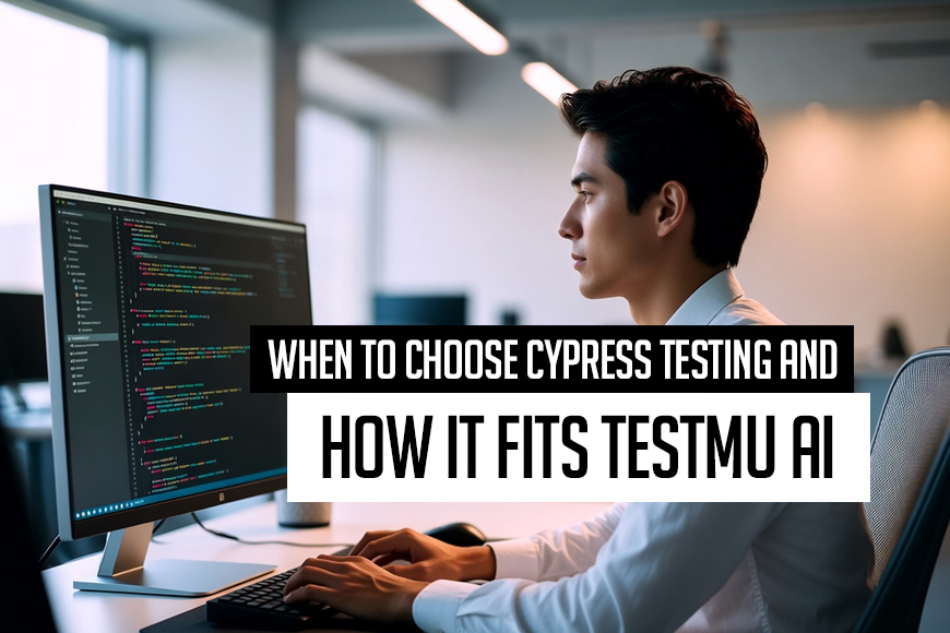 Quando escolher o teste Cypress e como ele se adapta ao TestMu AI 7 Choose Cypress Testing, and How It Fits TestMu AI